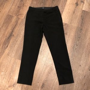 Theory Ibbey Modern Crepe Straight Leg Pant in Black